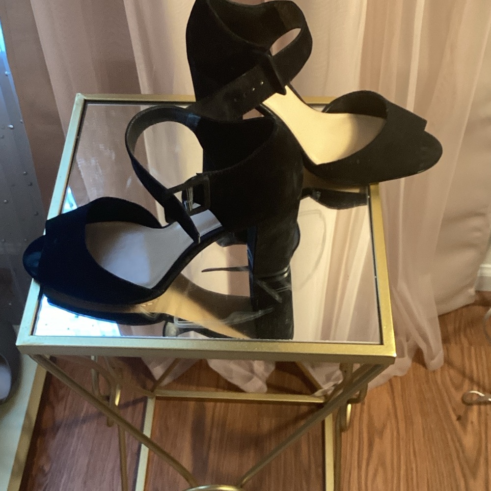 Vince Camuto Black Suede Heels